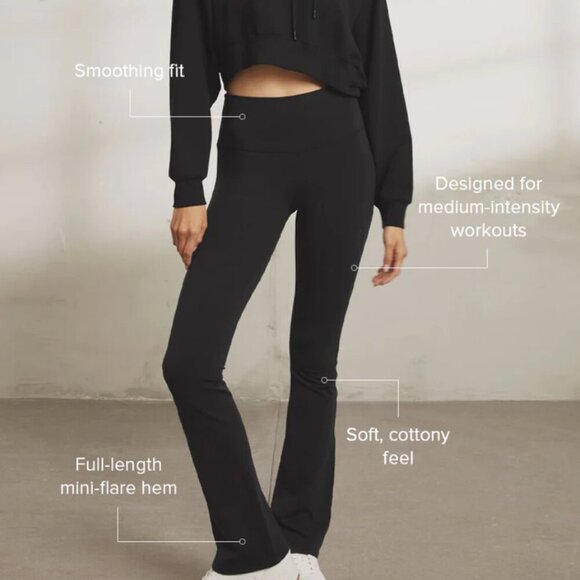 Alo Airbrush High Waist Bootcut Legging Black Size Small...